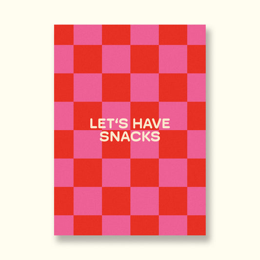 "Let's Have Snacks" Postkarte