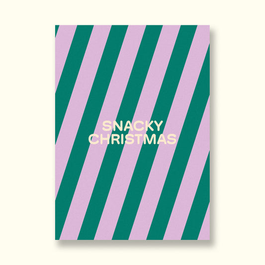 "Snacky Christmas" Postkarte