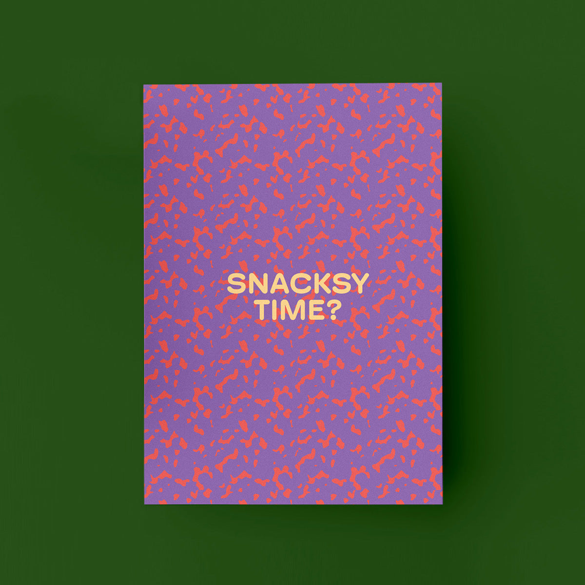 "Snacksy Time?" Postkarte