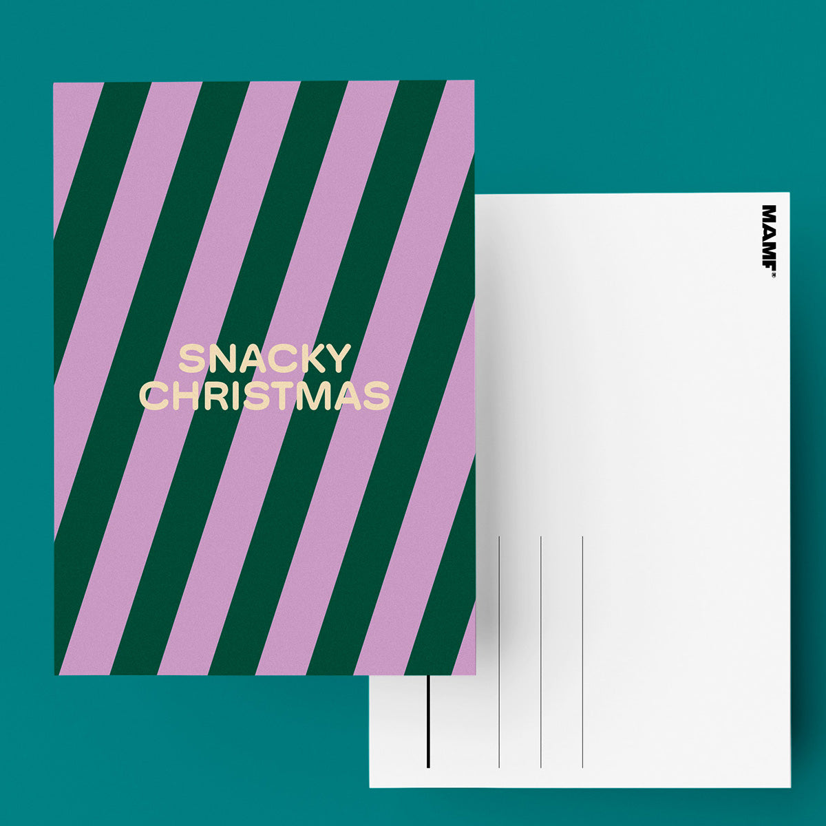 "Snacky Christmas" Postkarte