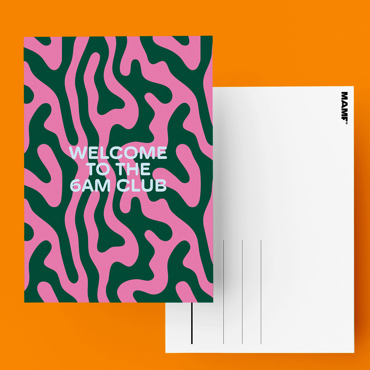 "Welcome To The 6AM Club" Postkarte