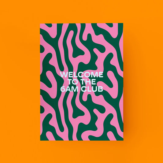 "Welcome To The 6AM Club" Postkarte