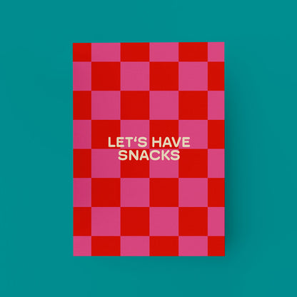 "Let's Have Snacks" Postkarte