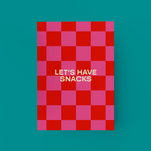 "Let's Have Snacks" Postkarte