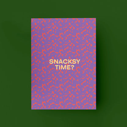 "Snacksy Time?" Postkarte