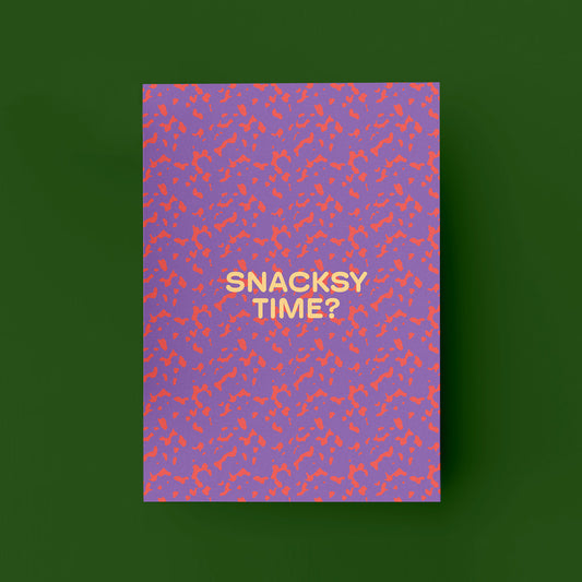 "Snacksy Time?" Postkarte