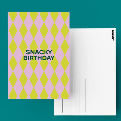 "Snack Birthday" Postkarte